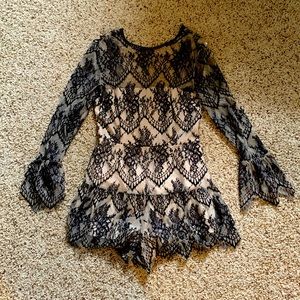 BB Dakota lace romper. New with tags!